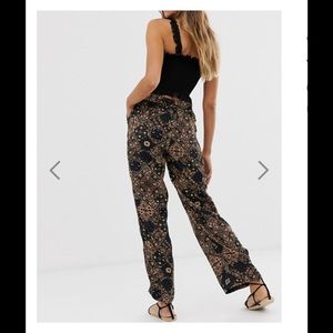 Vila Brand Casual Printed Pants from ASOS